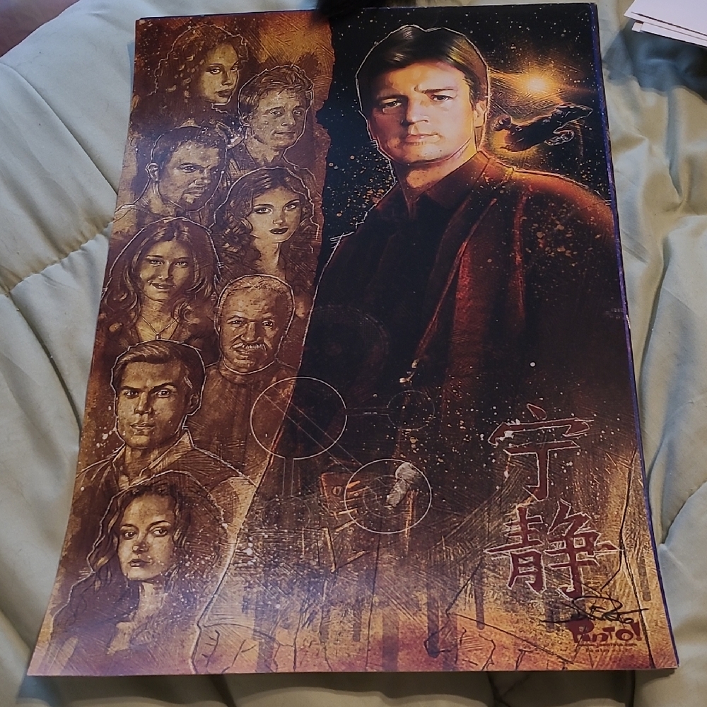 Sci-Fi Art Poster with Characters